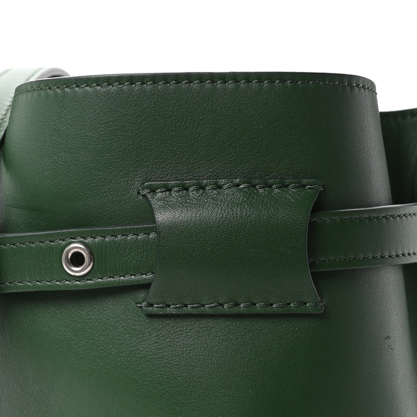 Smooth Calfskin Nano Big Bag Bucket  Forest