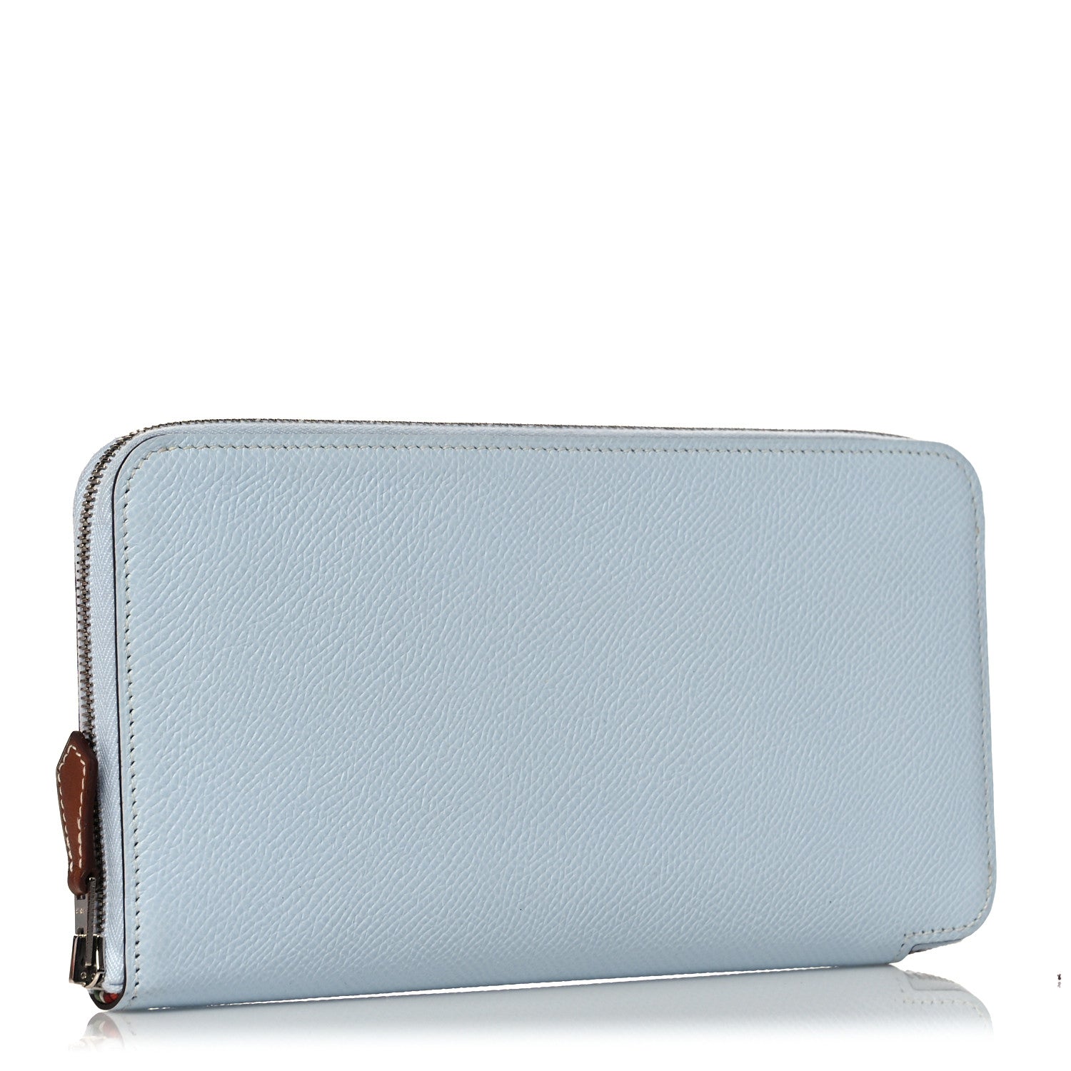 Hermes Epsom Silk'In Wallet Bleu Brume 3 of 9