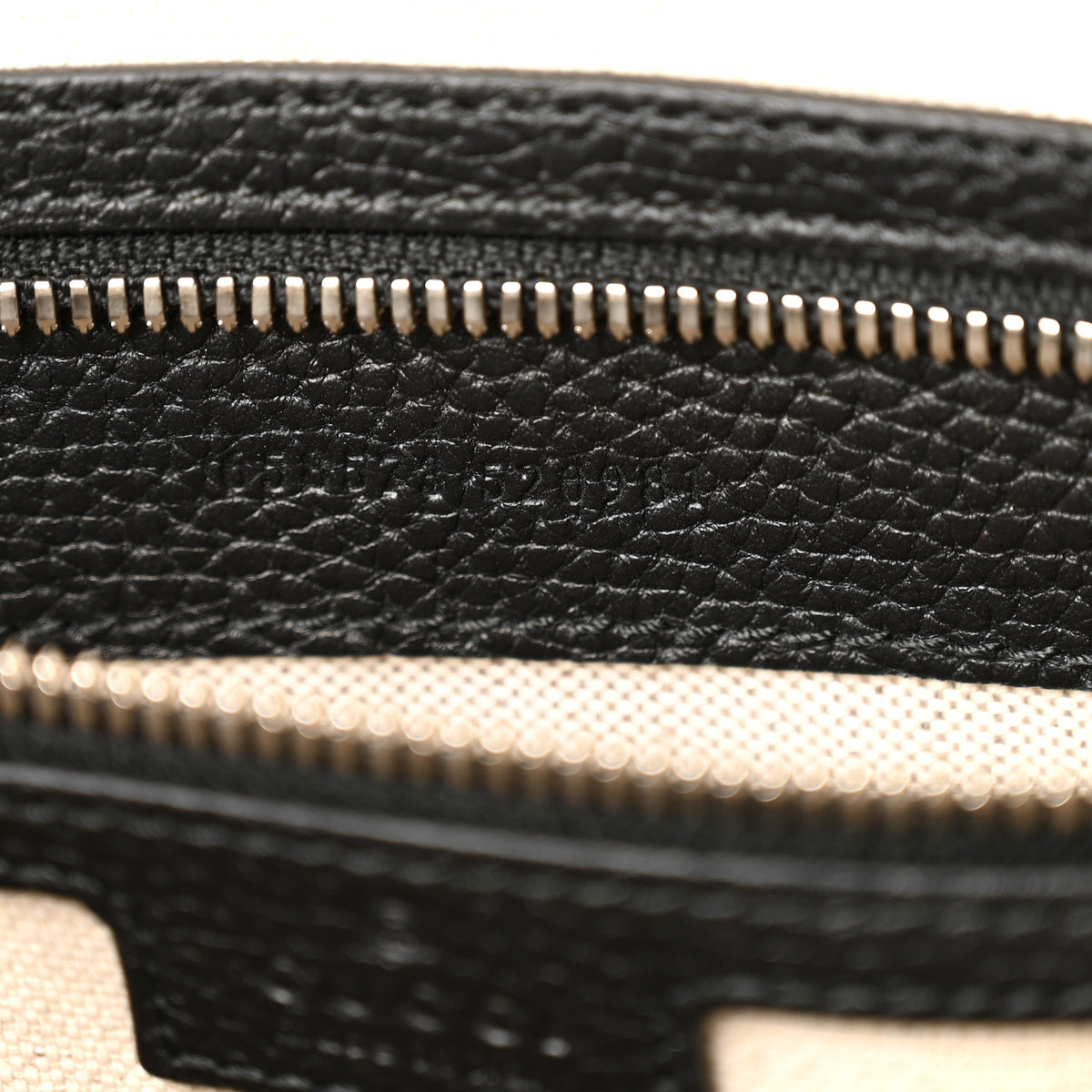 Piuma Calfskin Jumbo GG Embossed Briefcase Black