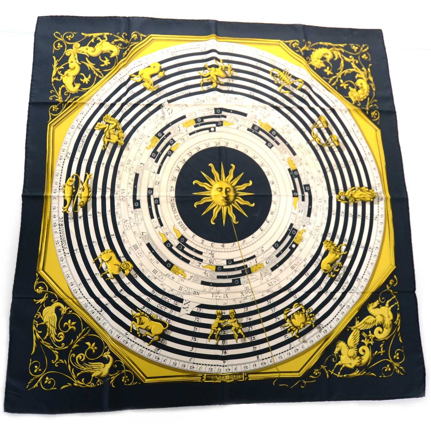 Hermes Silk Dies et Hore Scarf 90 1 of 5