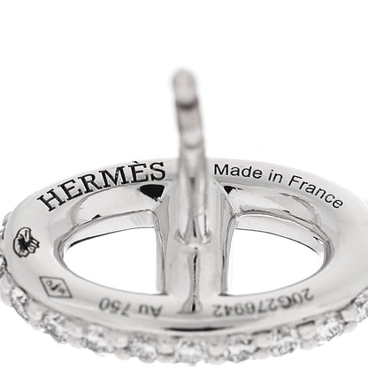 Hermes 18K White Gold Diamond New Farandole Earrings 4 of 6