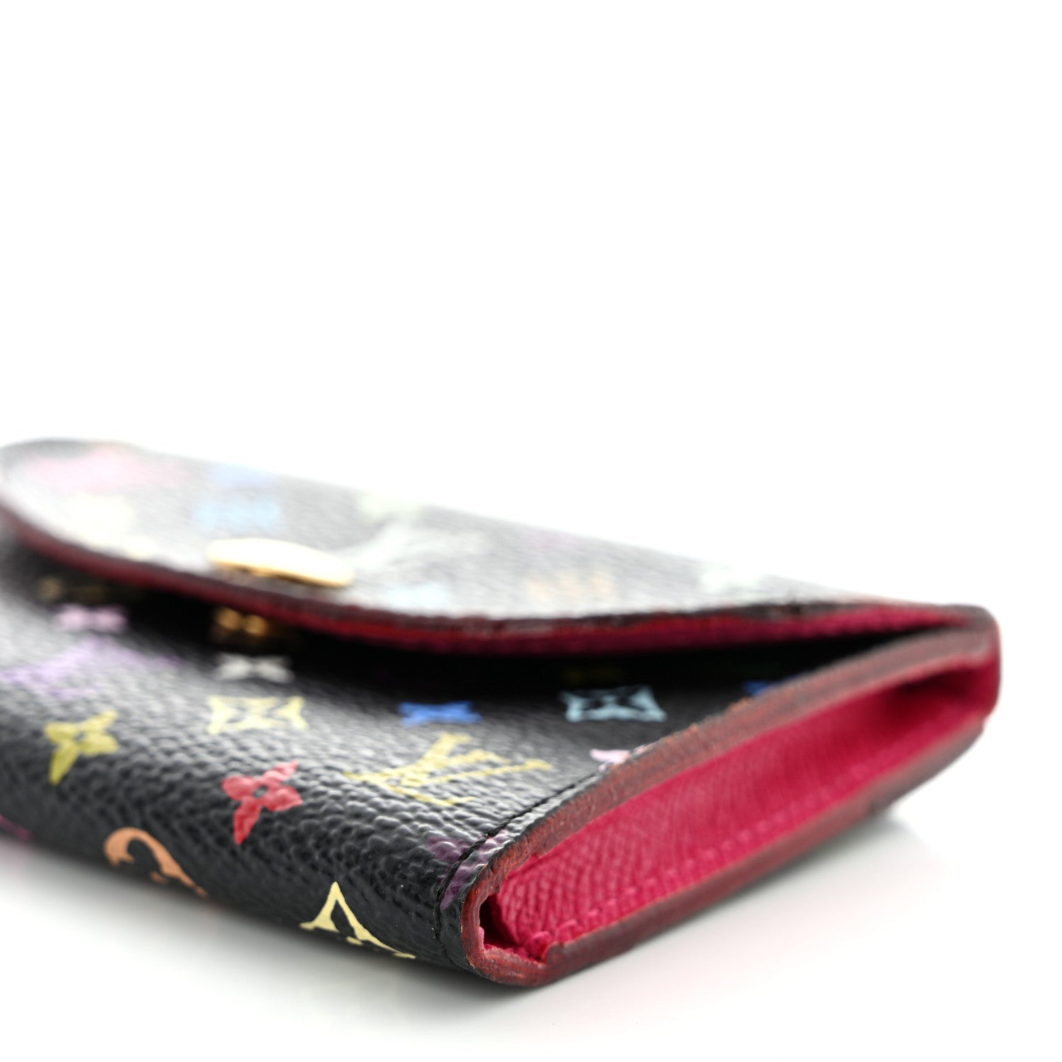 Louis Vuitton Monogram Multicolor Business Card Holder Black Grenade 9 of 11