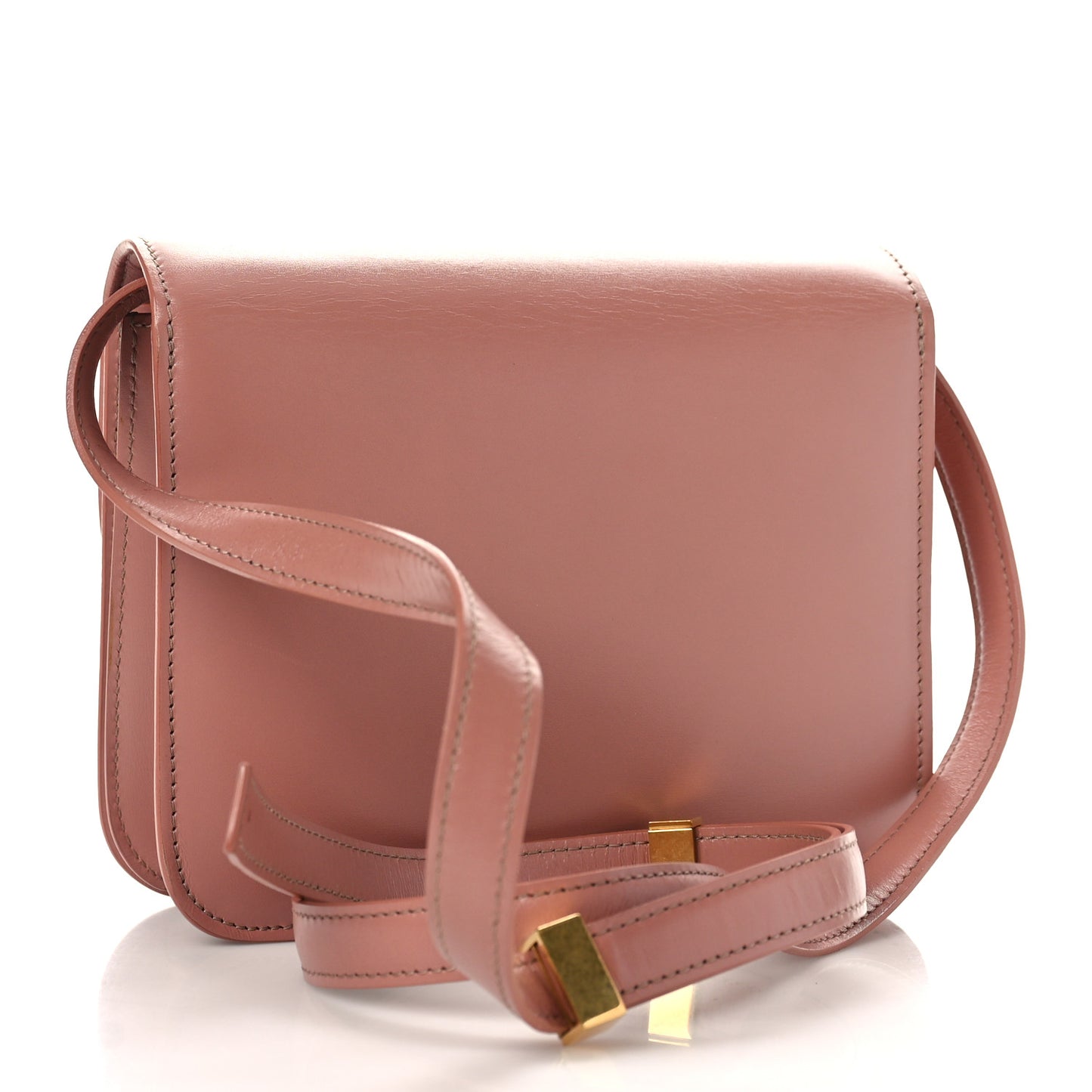 Box Calfskin Teen Classic Box Flap Bag Antique Rose