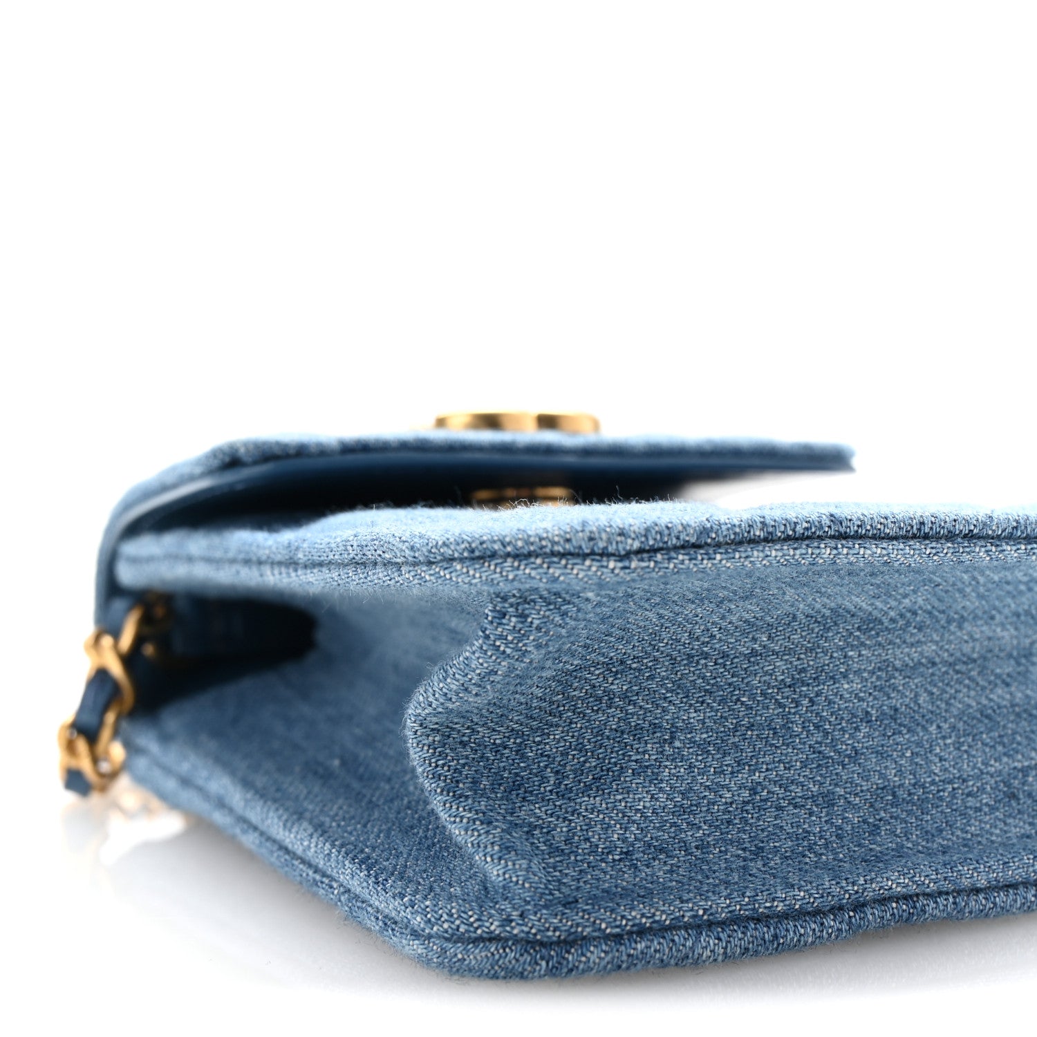 Chanel Denim Quilted Flap Mini Crossbody Blue 9 of 11