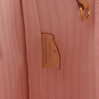 Louis Vuitton Damier Azur Neo Neverfull MM Rose Ballerine 8 of 13