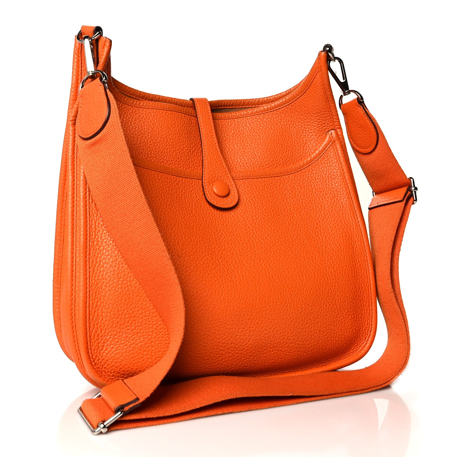 Hermes Taurillon Clemence Evelyne III PM Orange 3 of 12