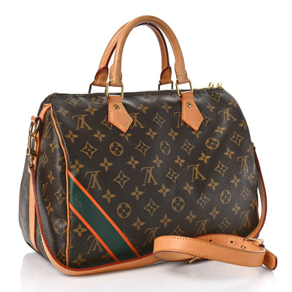 Louis Vuitton Monogram My LV Heritage Speedy Bandouliere 30 Green Orange 3 of 11