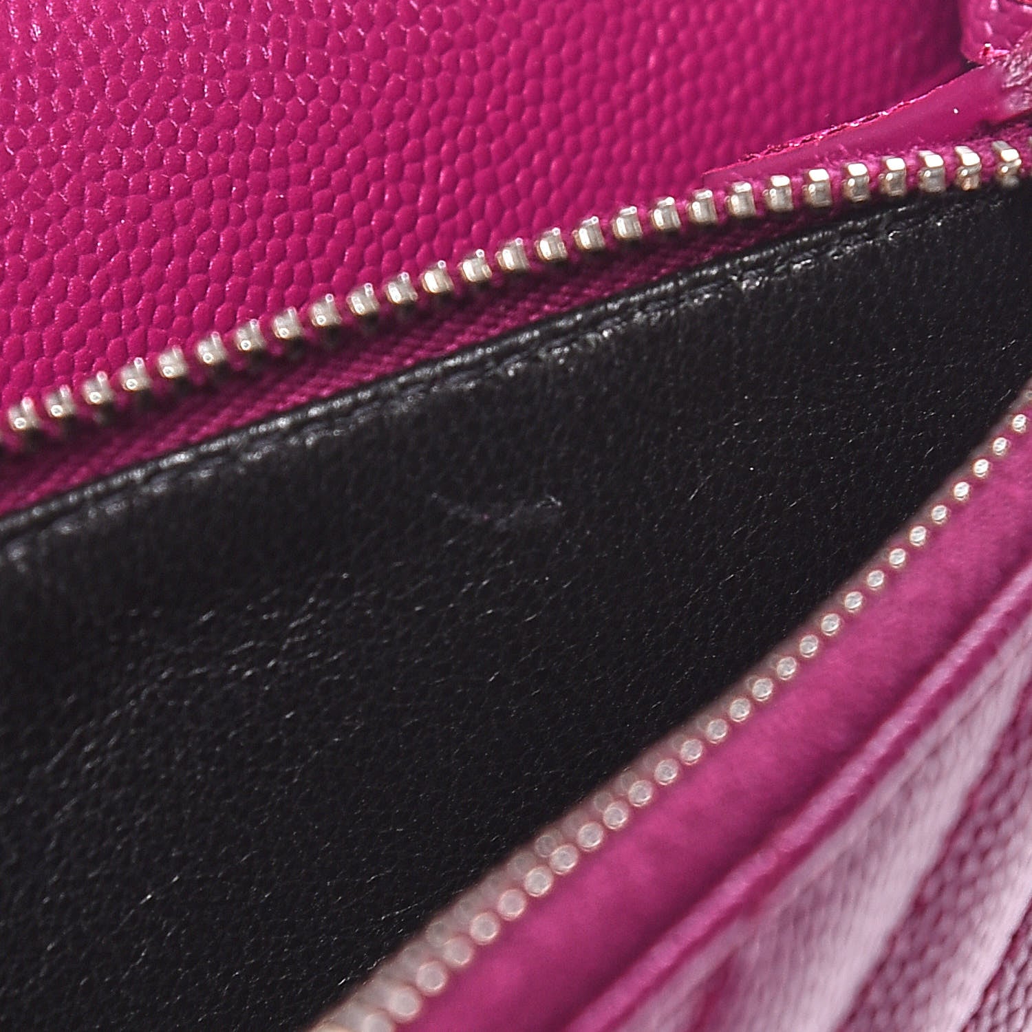 Saint Laurent Grain De Poudre Matelasse Chevron Monogram Envelope Chain Wallet Dark Grape 9 of 11
