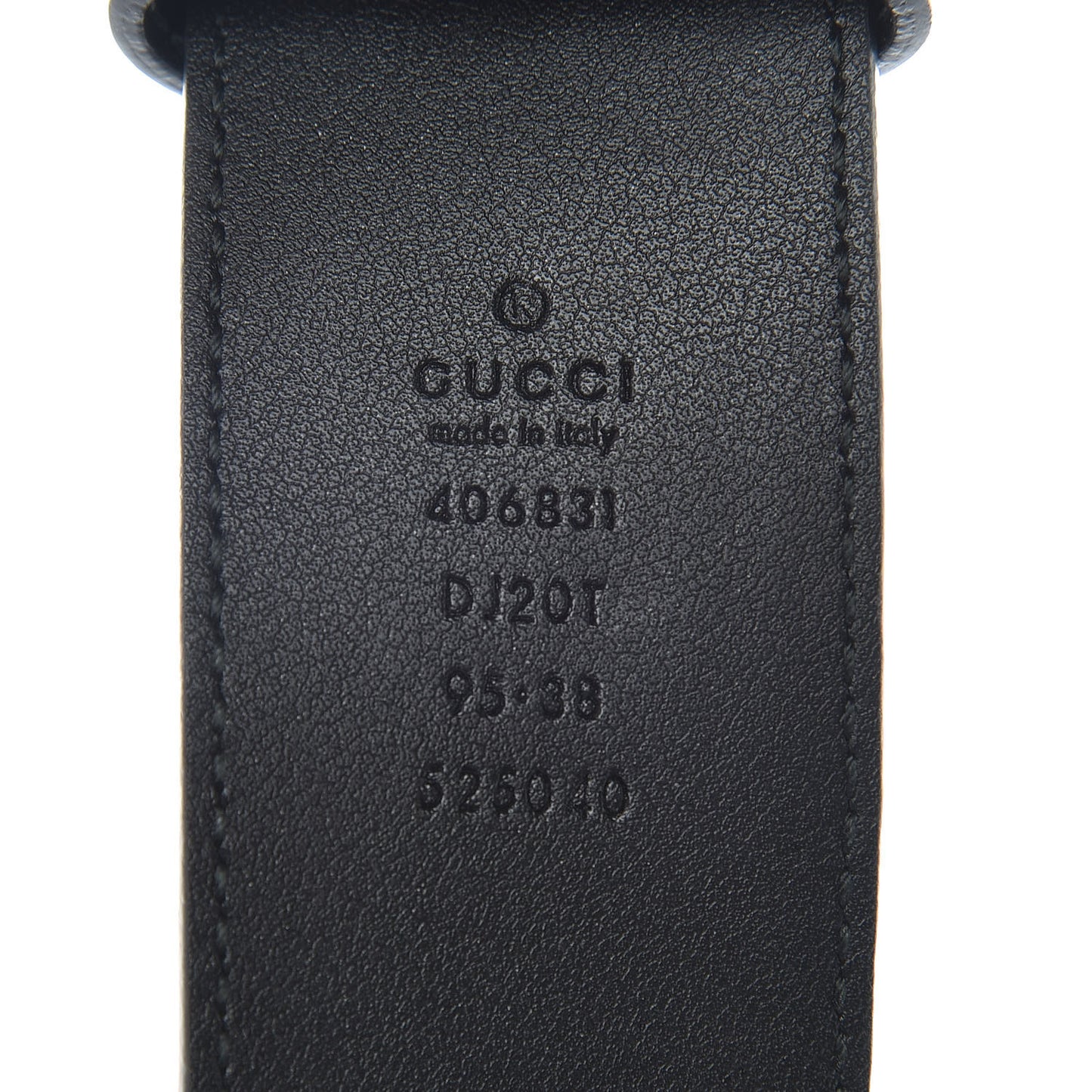Textured Calfskin Double G 40mm Belt 95 38 Black