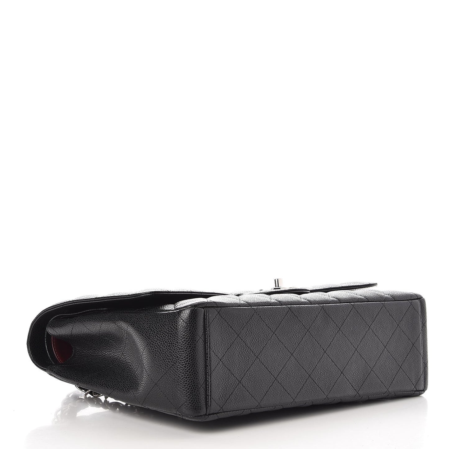 Caviar Quilted Maxi Double Flap Black