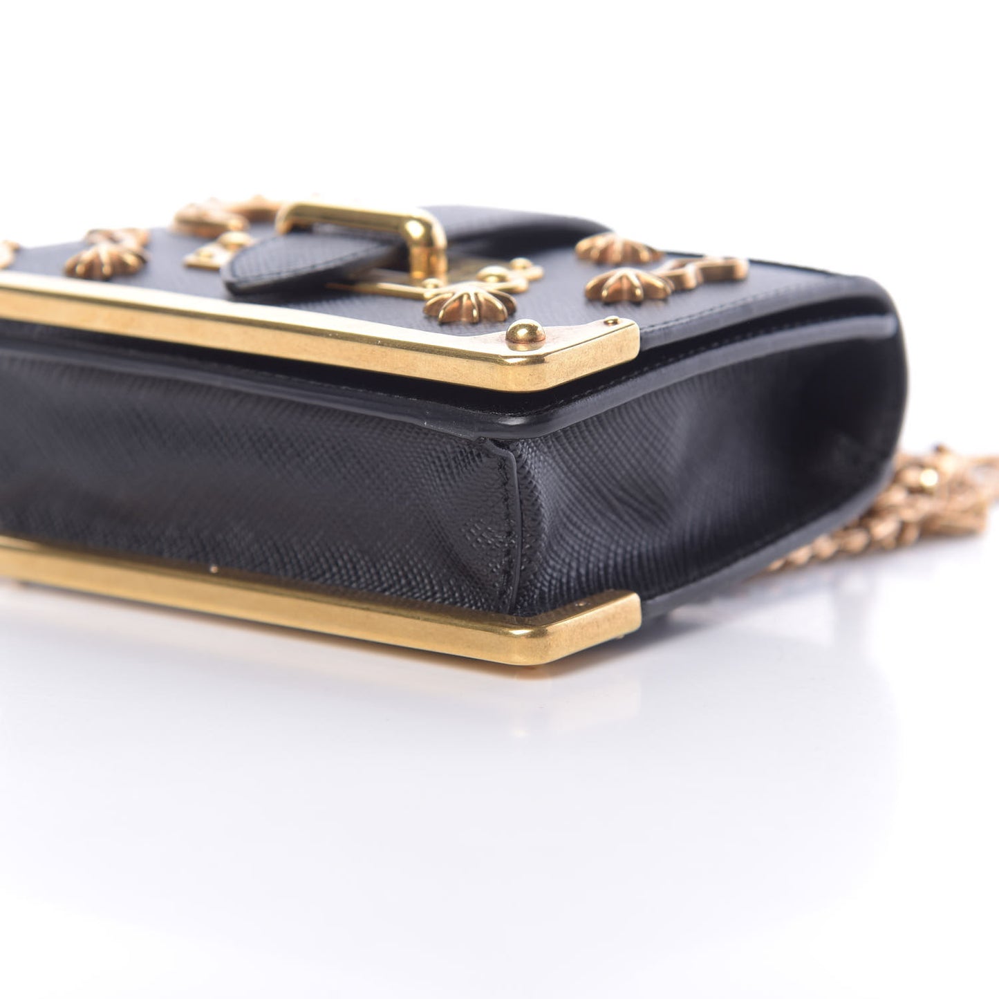 Saffiano Astrology Mini Cahier Bag Black