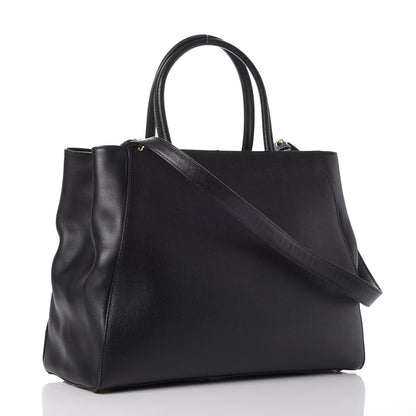 Fendi Vitello Elite Regular 2Jours Tote Black 4 of 14