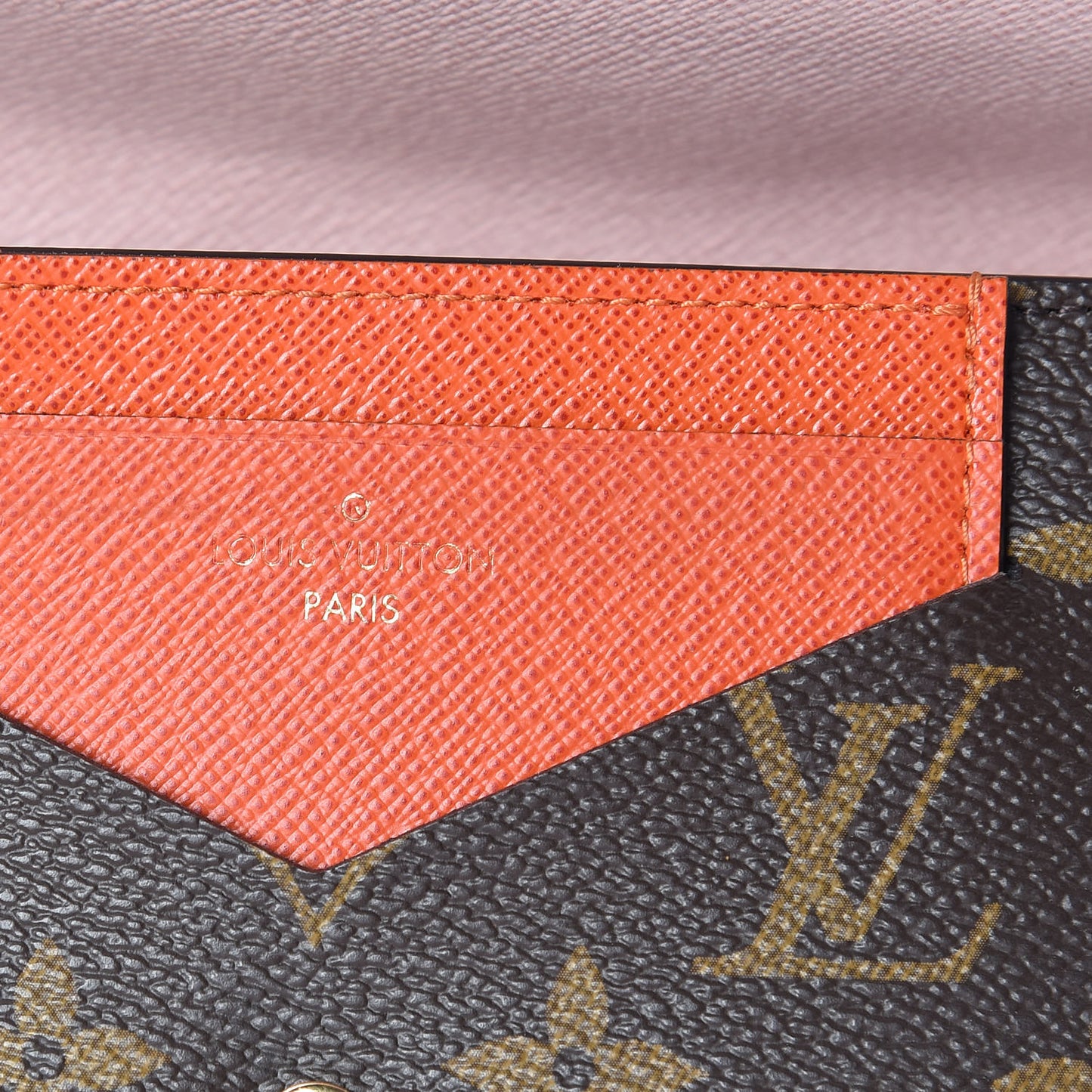 Monogram Jeanne Wallet Rose Ballerine