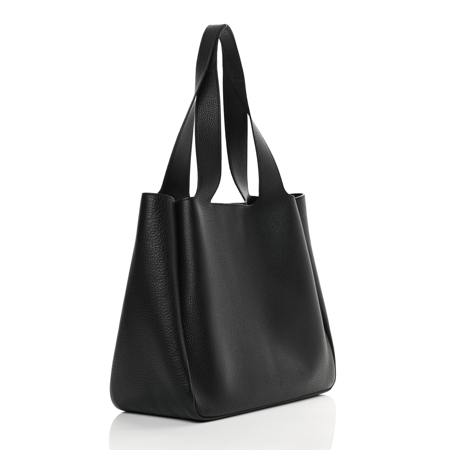 Prada Vitello Daino Soft Large Dynamique Tote Black 3 of 17