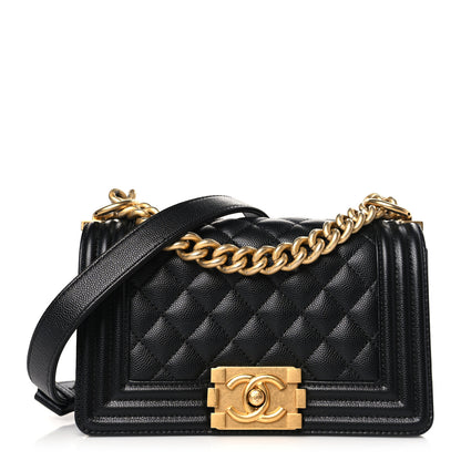 Chanel Caviar Quilted Small Boy Flap Black 1 of 9