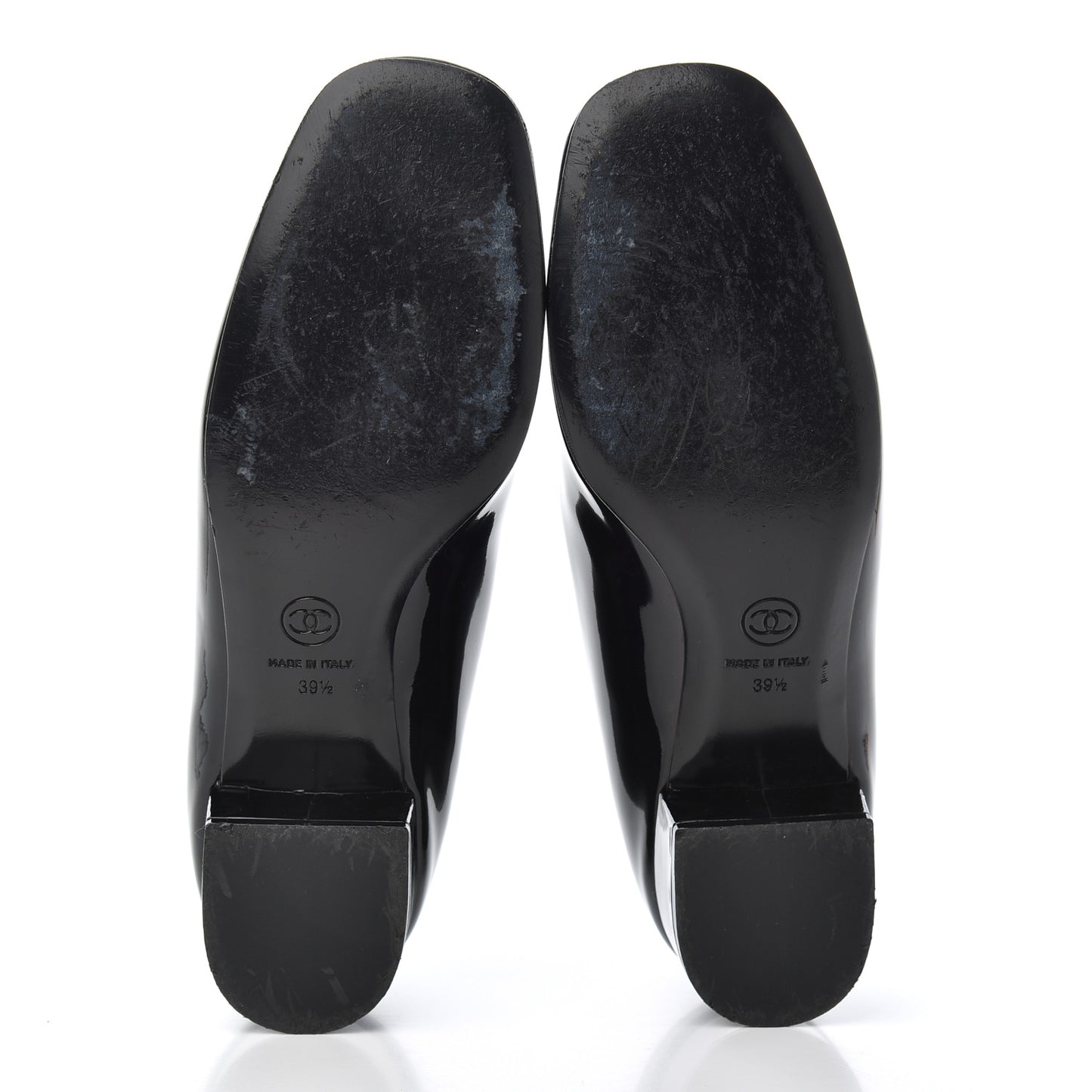 Patent Low Heel Ballerina Pumps 39.5 Black