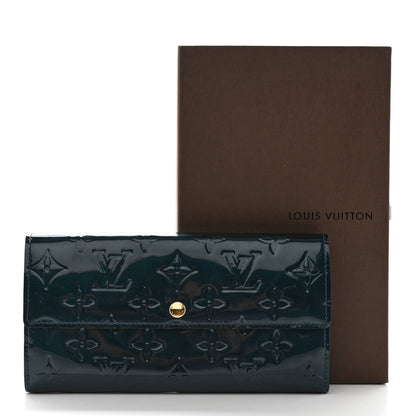 Louis Vuitton Vernis Sarah Wallet Blue Nuit 12 of 12