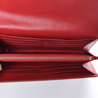 Louis Vuitton Damier Ebene Studded Sarah Wallet NM Cherry 5 of 8