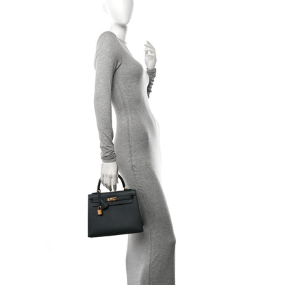 Hermes Epsom Kelly Sellier 25 Bleu Orage 2 of 11