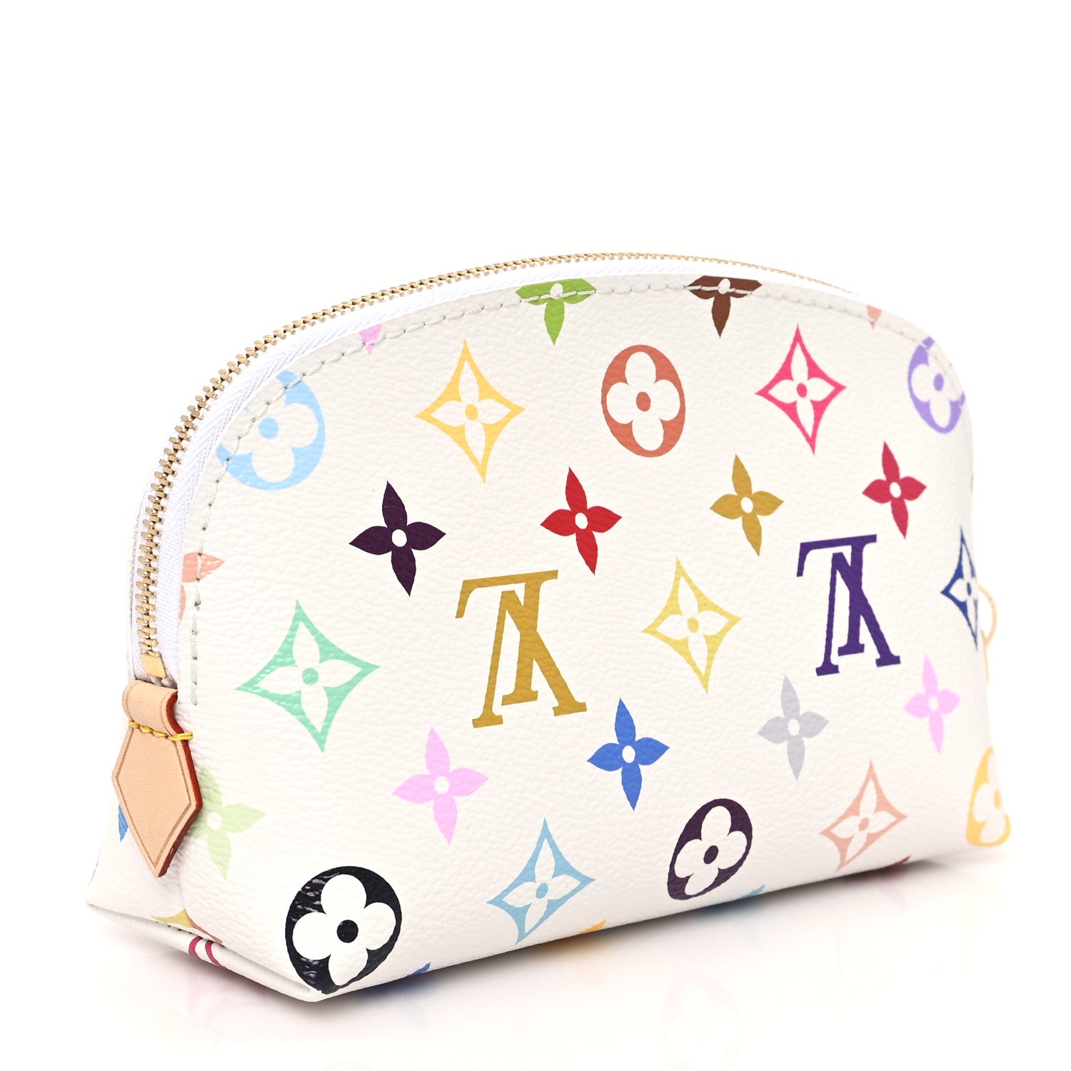 Louis Vuitton LV x TM Monogram Multicolor Cosmetic Pouch PM White 3 of 8