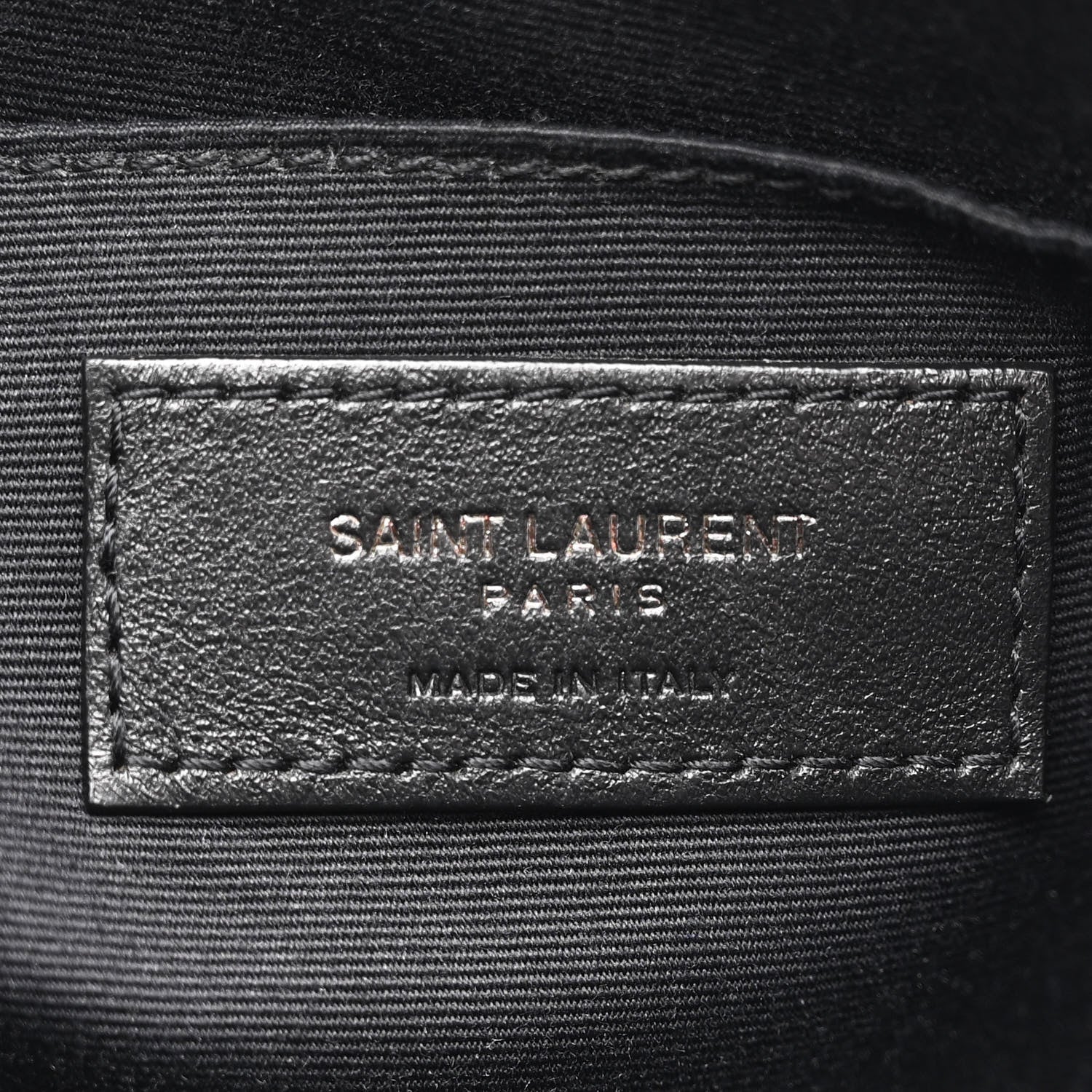Saint Laurent Calfskin Matelasse Monogram Lou Camera Bag Black 6 of 14