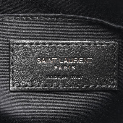 Saint Laurent Calfskin Matelasse Monogram Lou Camera Bag Black 6 of 14