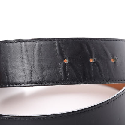 Louis Vuitton Calfskin Jeans Belt 90 36 Black 7 of 12