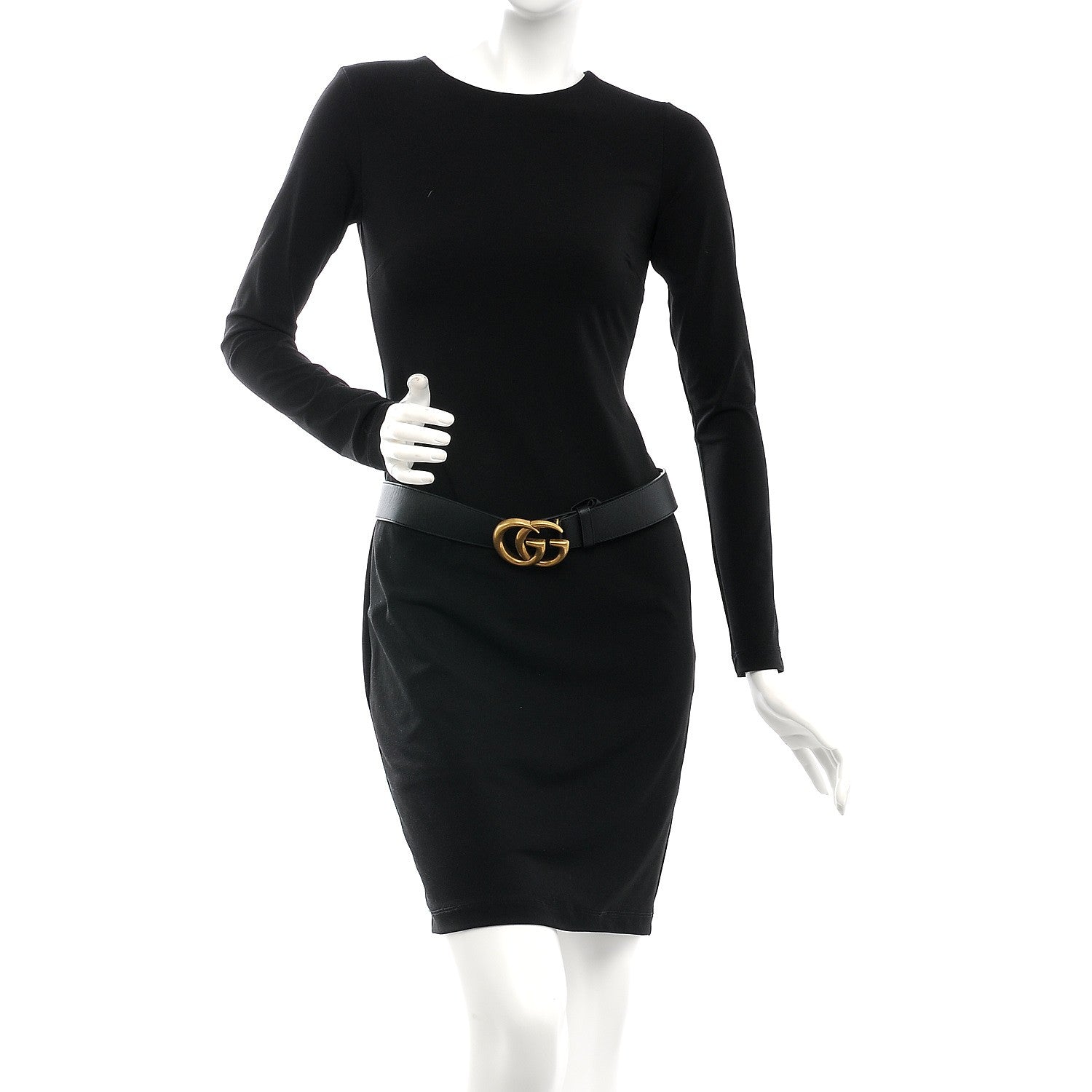Gucci Calfskin Double G 40mm Belt 85 34 Black 2 of 6