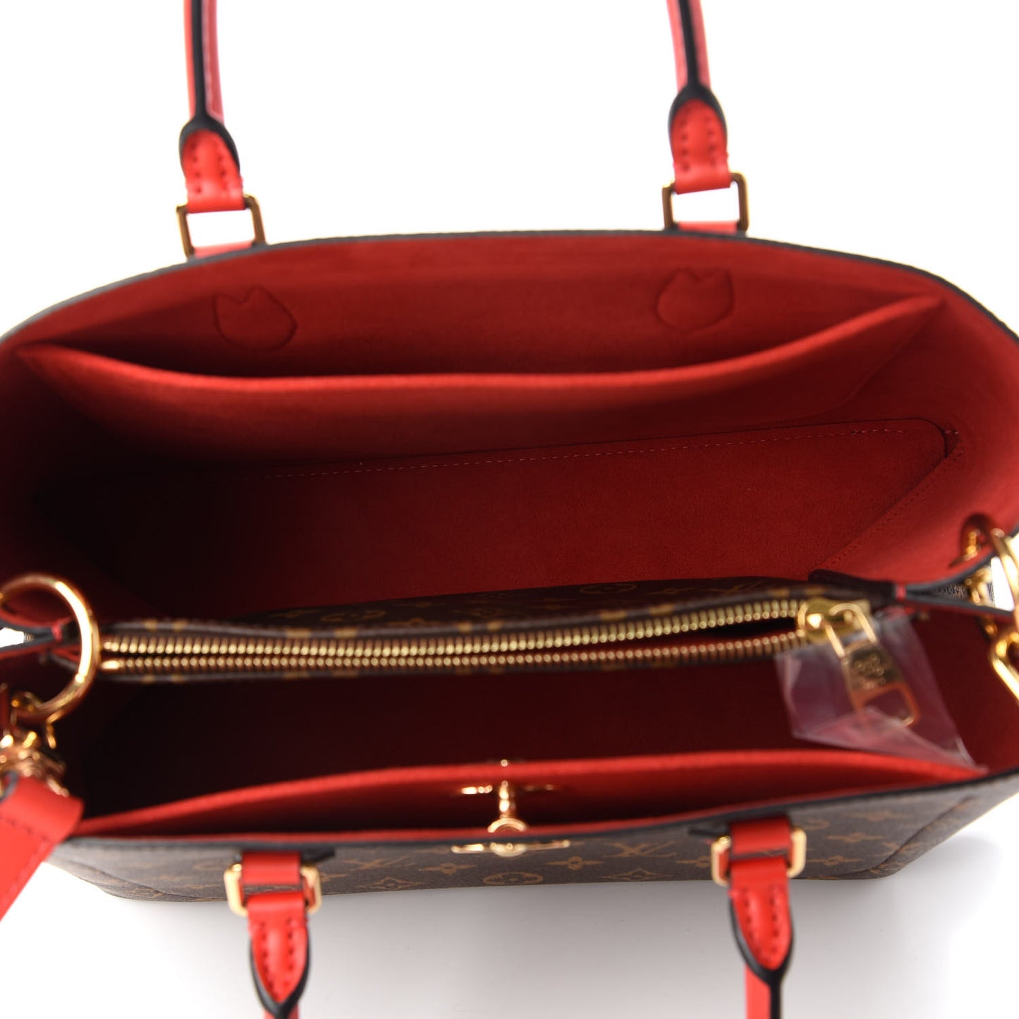 Monogram Flower Tote Coquelicot