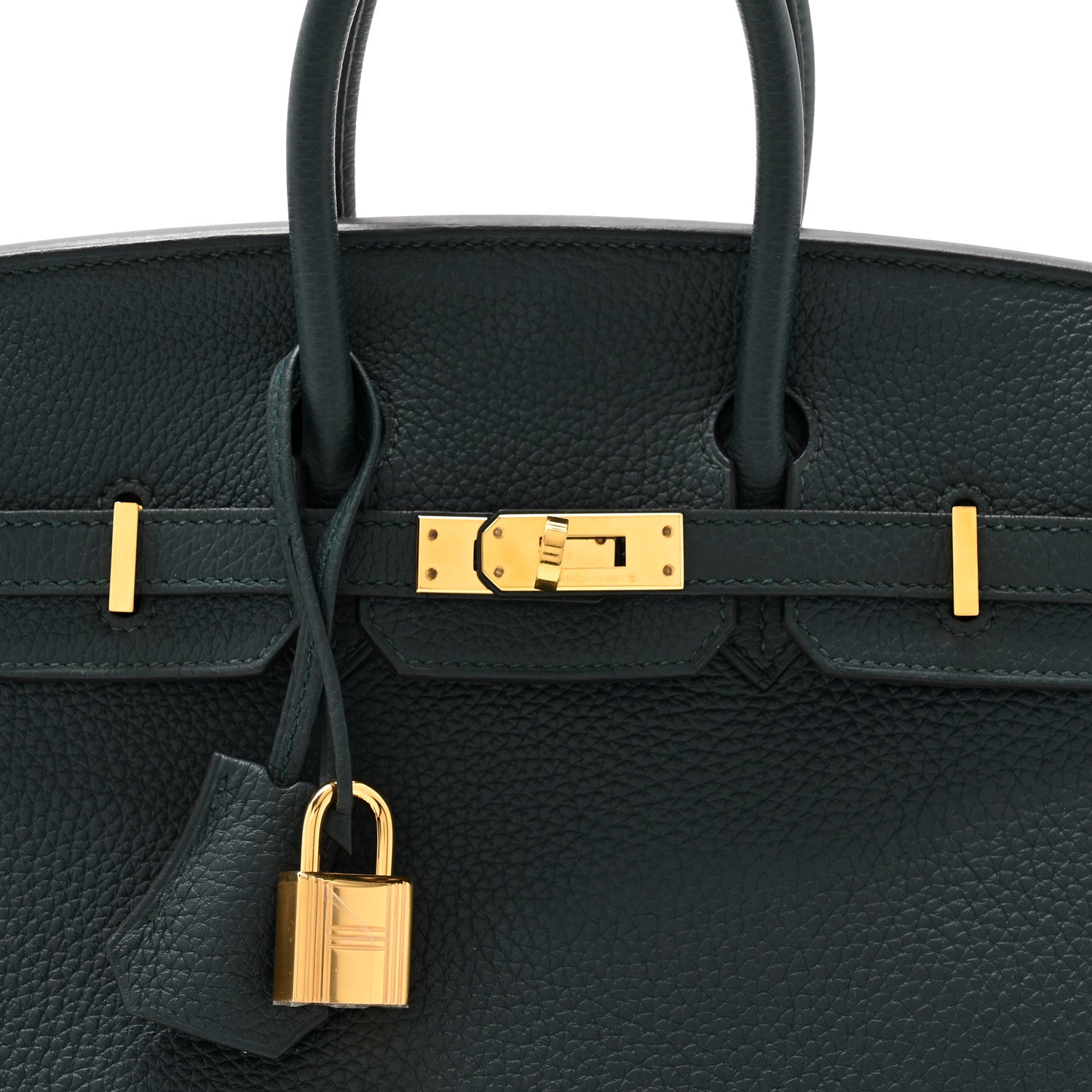 Hermes Togo Birkin 25 Vert Cypress 8 of 11