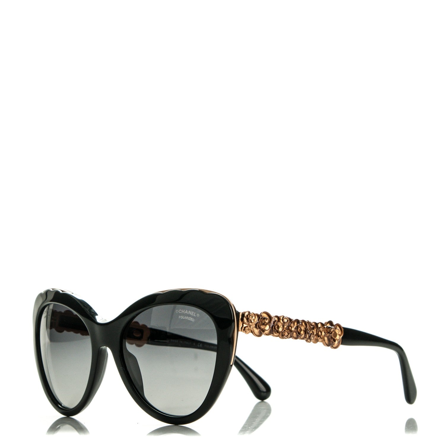 Chanel Bijou Cat Eye Sunglasses 5354 Black 1 of 6