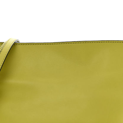 Loewe Calfskin Mini Flamenco Knot Clutch Lime Yellow 5 of 10