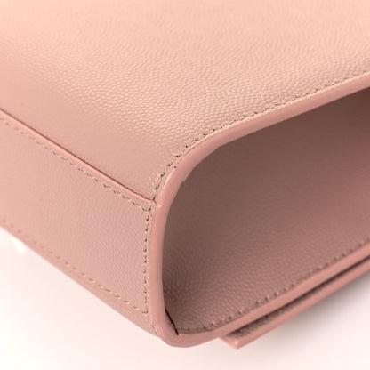 Saint Laurent Grain De Poudre Medium Classic Monogram Kate Tassel Satchel Pale Blush 11 of 11