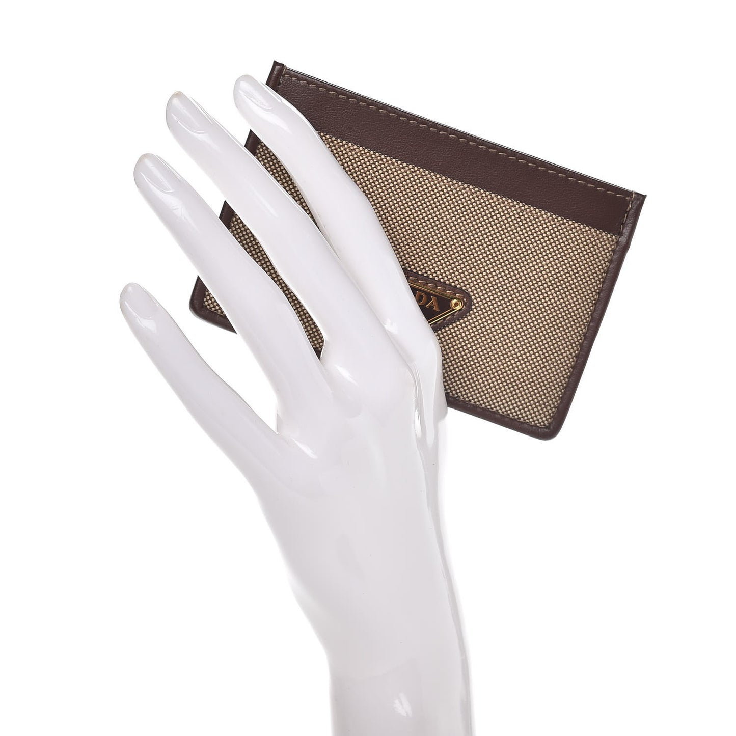 Jacquard Logo Card Case Corda Bruciato