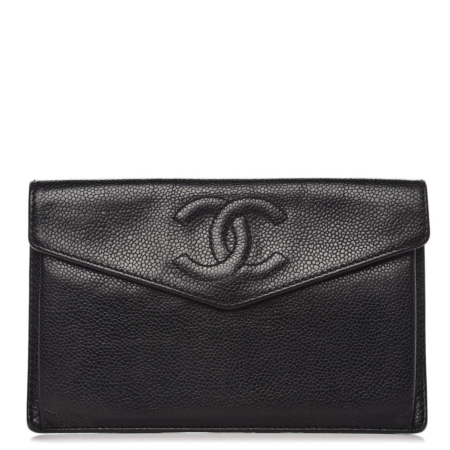 Caviar Timeless CC Envelope Wallet Black