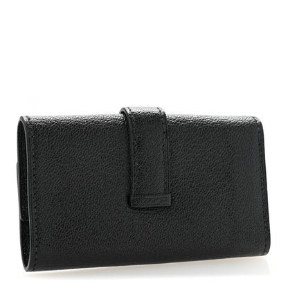 Hermes Chevre Mysore Bearn Multicles 4 Key Holder Black 3 of 9