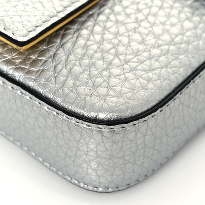 Fendi Cuoio Romano Lux Selleria Micro Belt Baguette Charm Argento 5 of 13