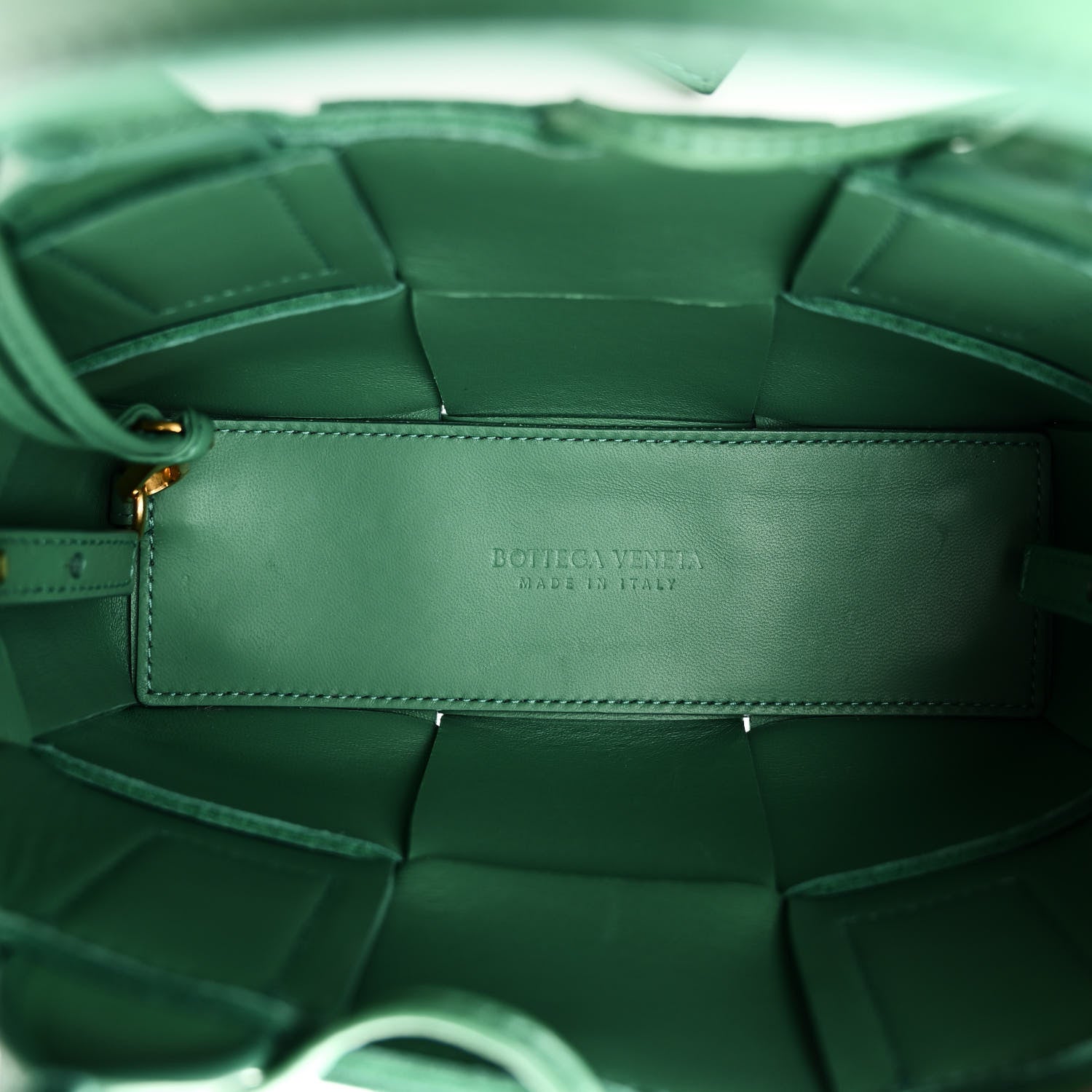 Bottega Veneta Nappa Maxi Intreccio Mini Arco Tote Green 6 of 11