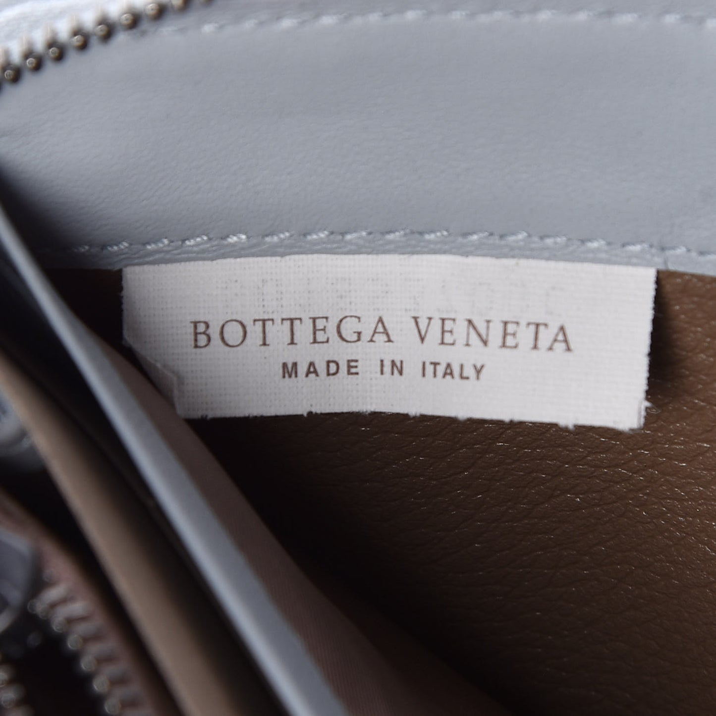 Nappa Intrecciato Zip Around Wallet Artic