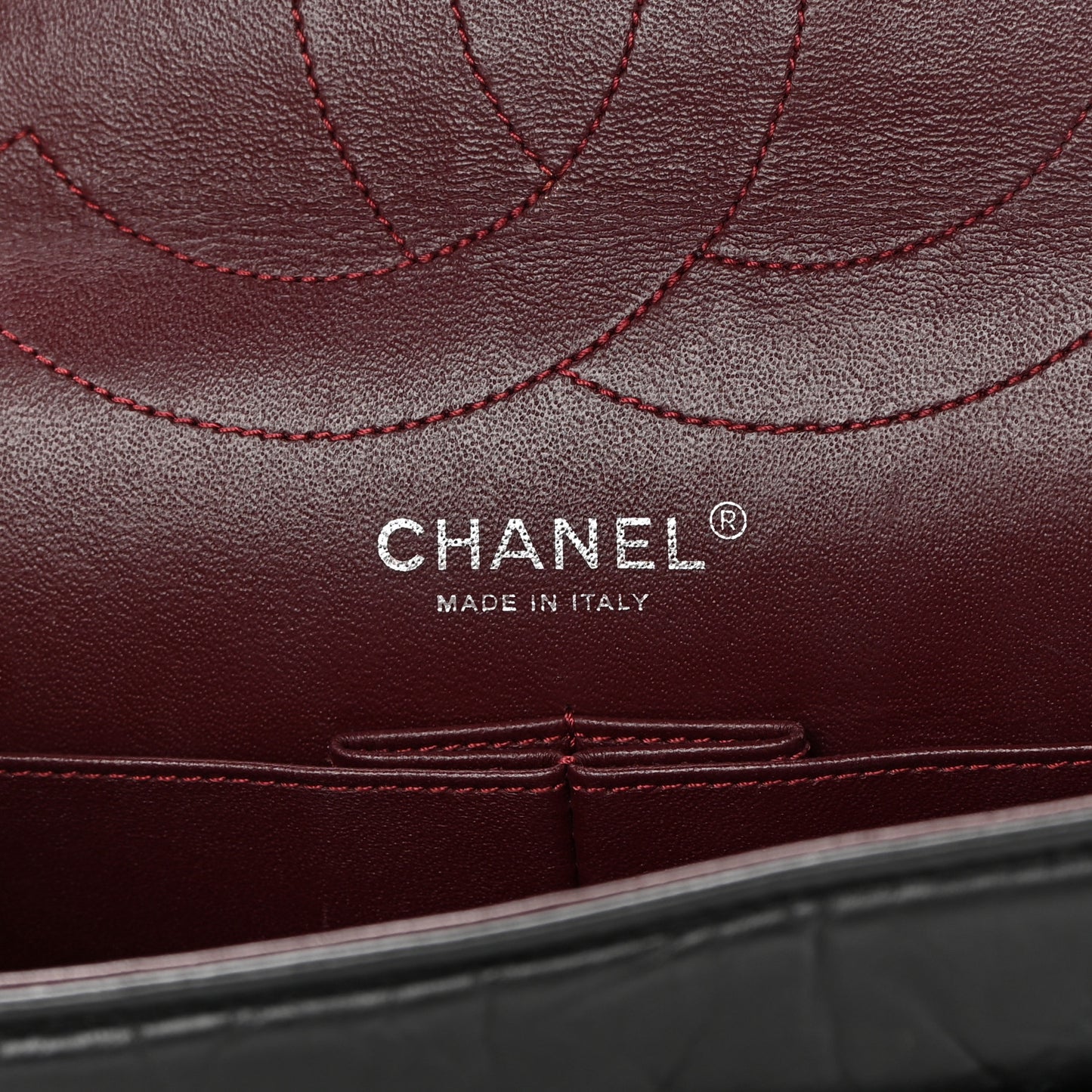 Aged Calfskin Quilted 2.55 Reissue 227 Flap Black