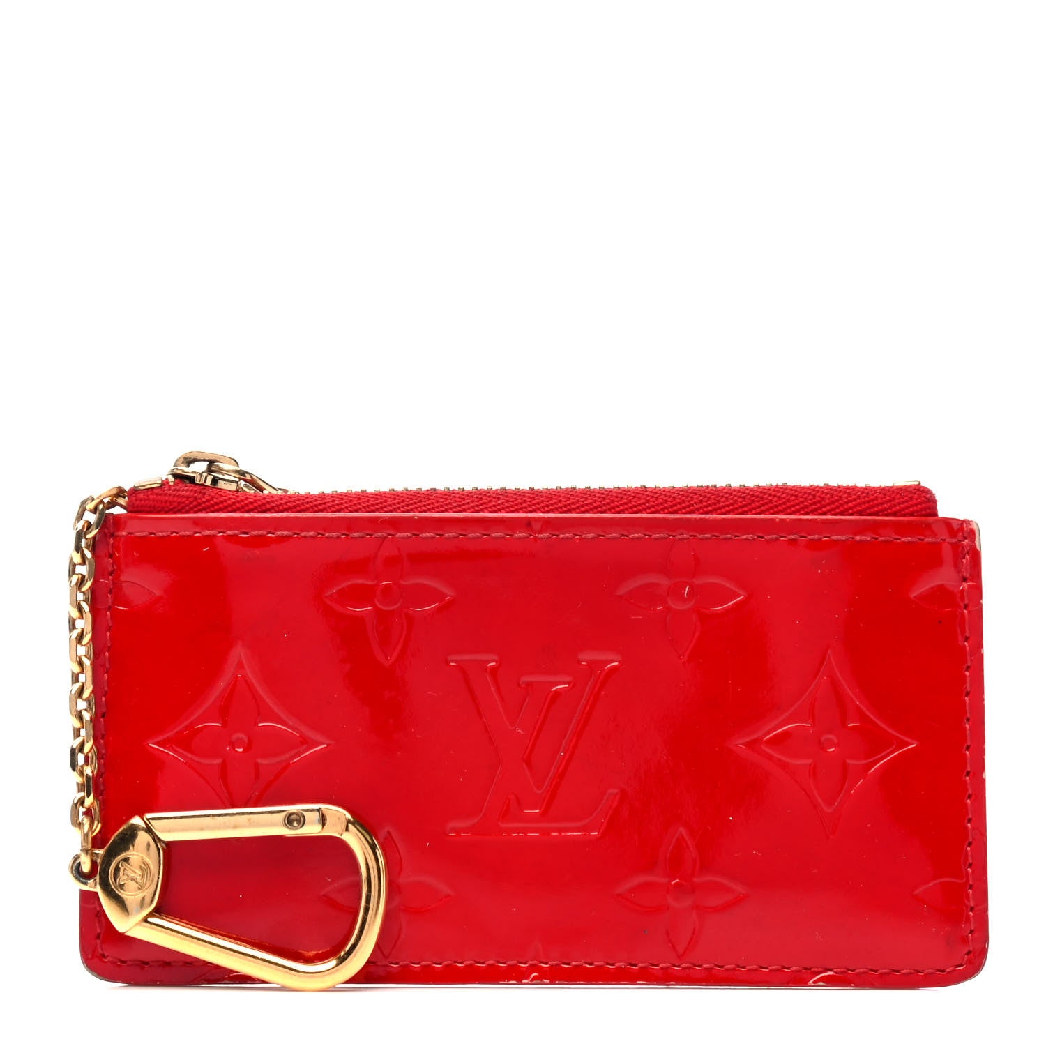 Louis Vuitton Vernis Key Pouch Rouge 1 of 4