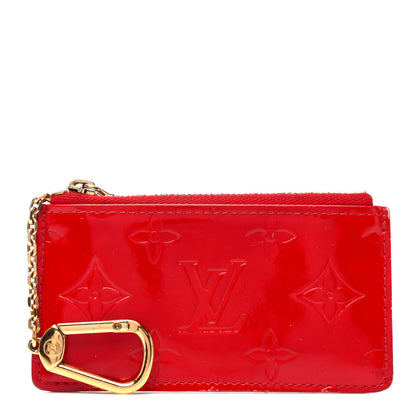 Louis Vuitton Vernis Key Pouch Rouge 1 of 4