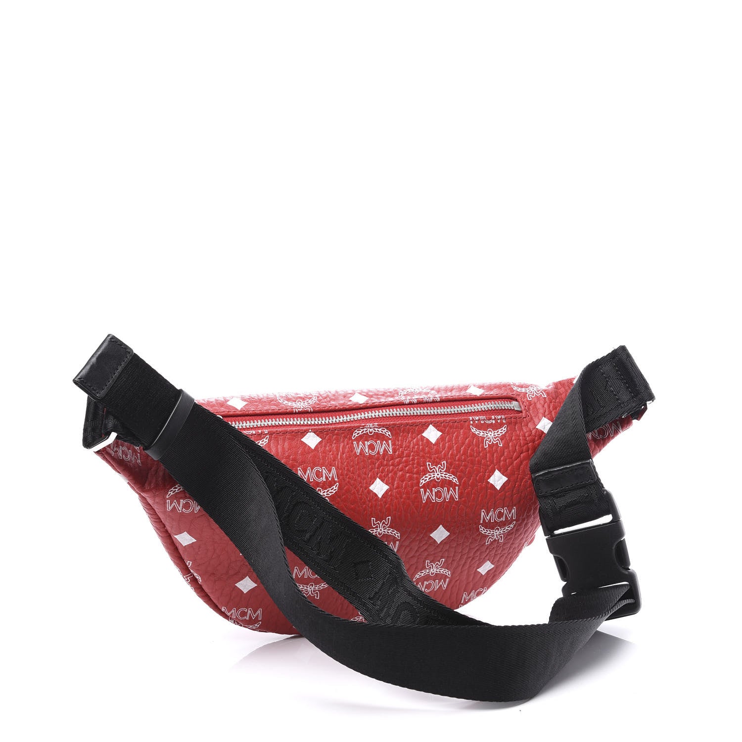 MCM Visetos Small Fursten Belt Bag Red 2 of 9