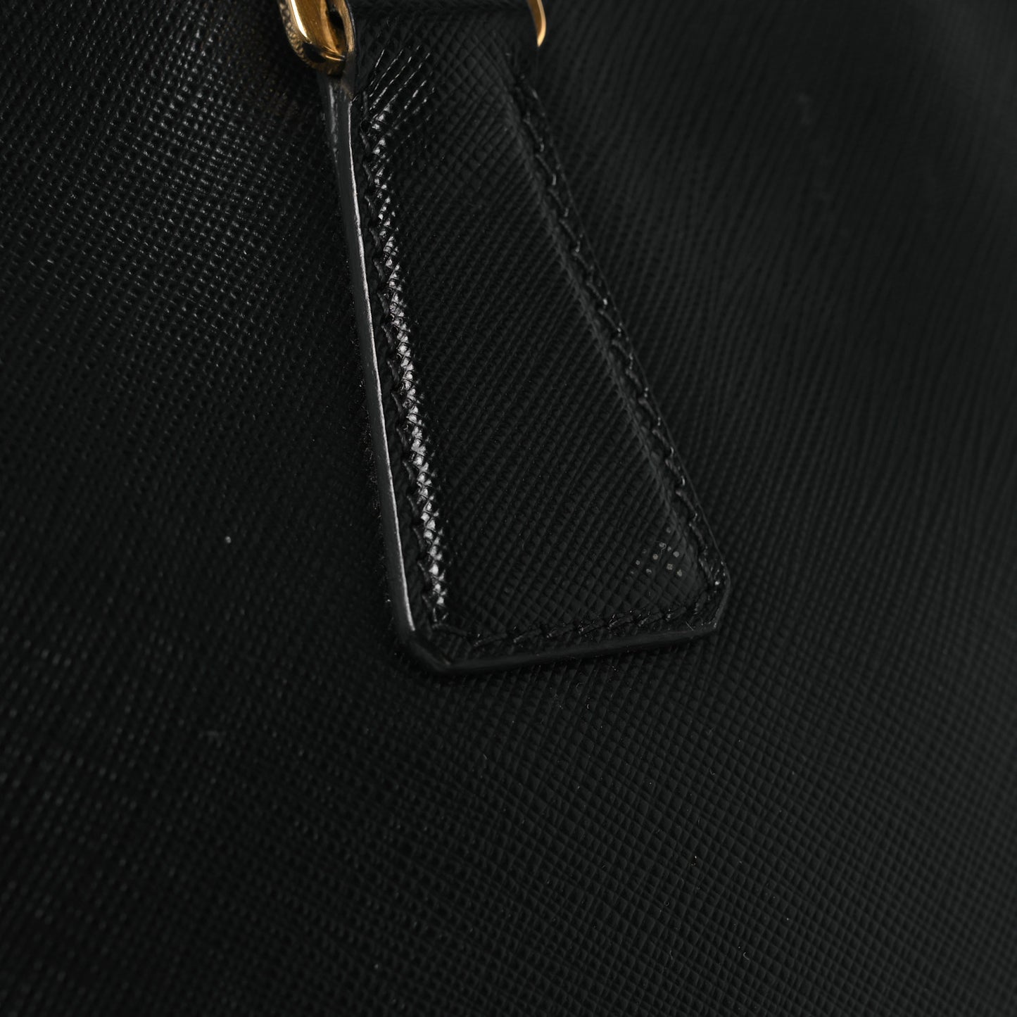 Saffiano Large Galleria Double Zip Tote Black