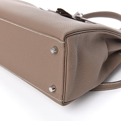 Hermes Togo Kelly Retourne 32 Etoupe 9 of 10