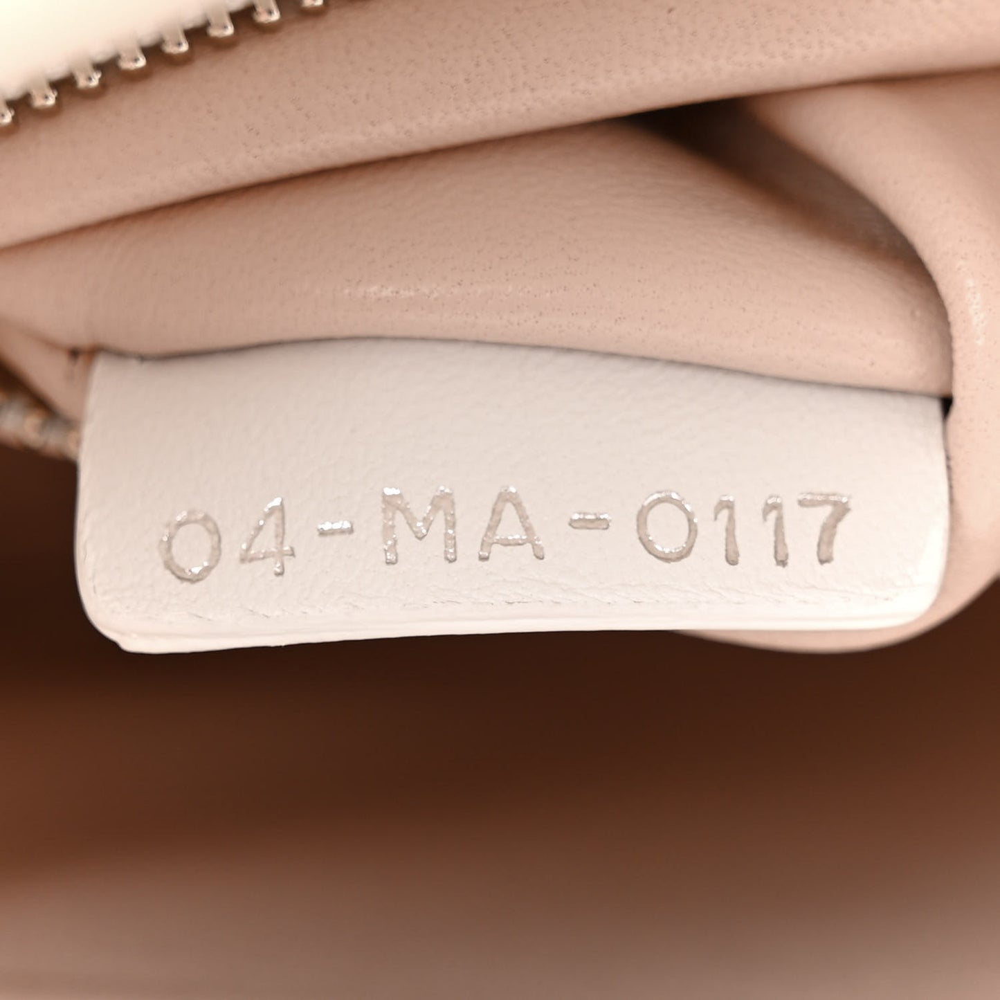 Satin Beaded Floral Embroidered Mini Lady Dior White Multicolor