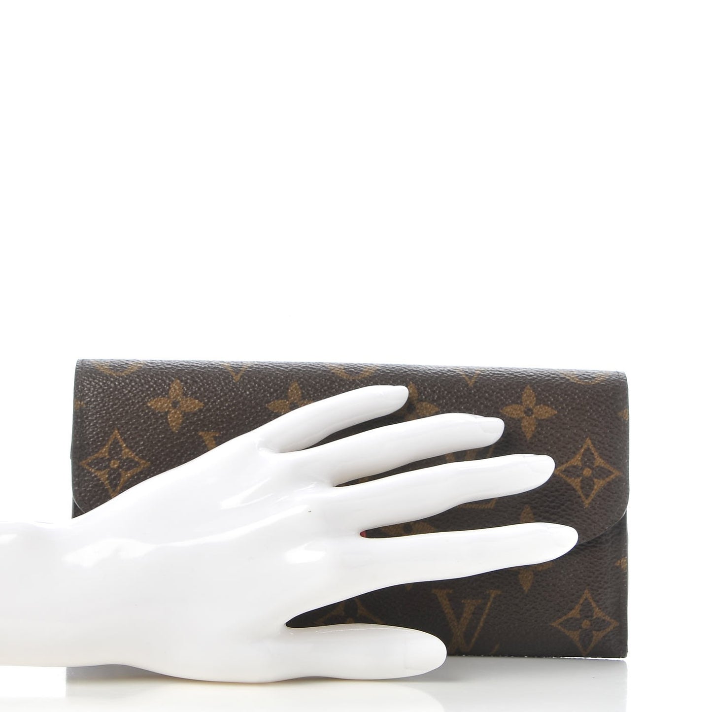 Monogram Emilie Wallet Red