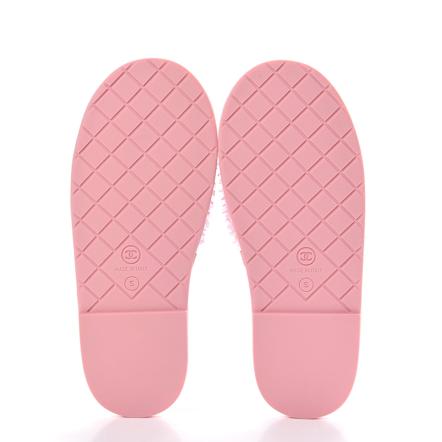 Chanel Tweed CC Flat Mules S Pink 5 of 8