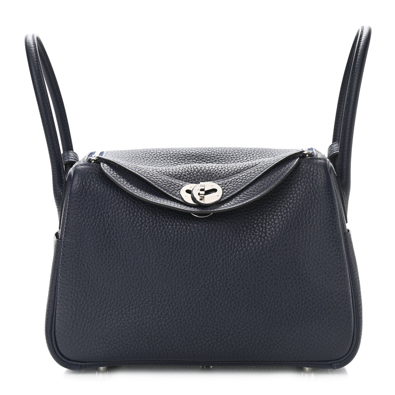 Hermes Taurillon Clemence Lindy 26 Bleu Nuit 1 of 10