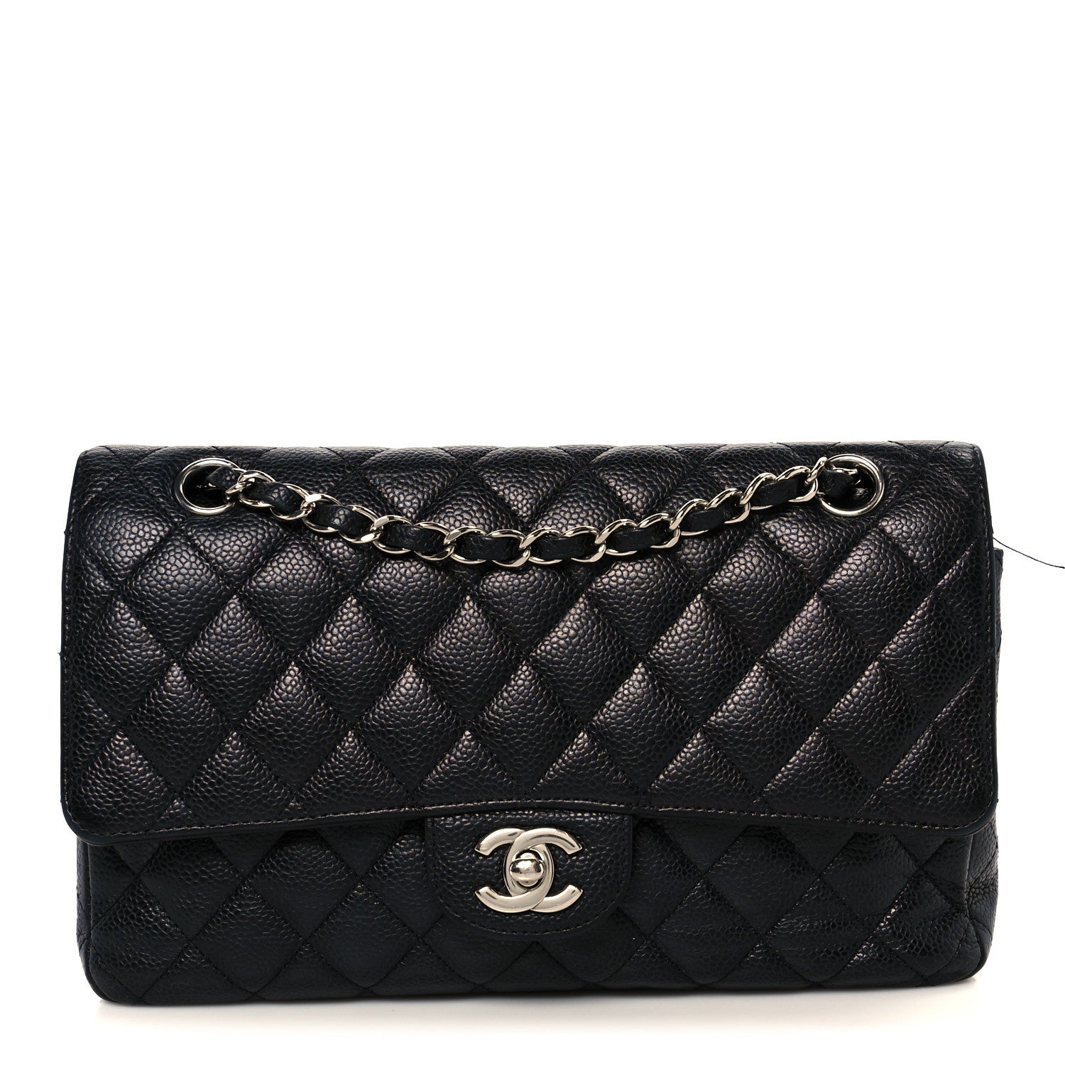 Chanel Caviar Quilted Medium Double Flap Black 1 of 13